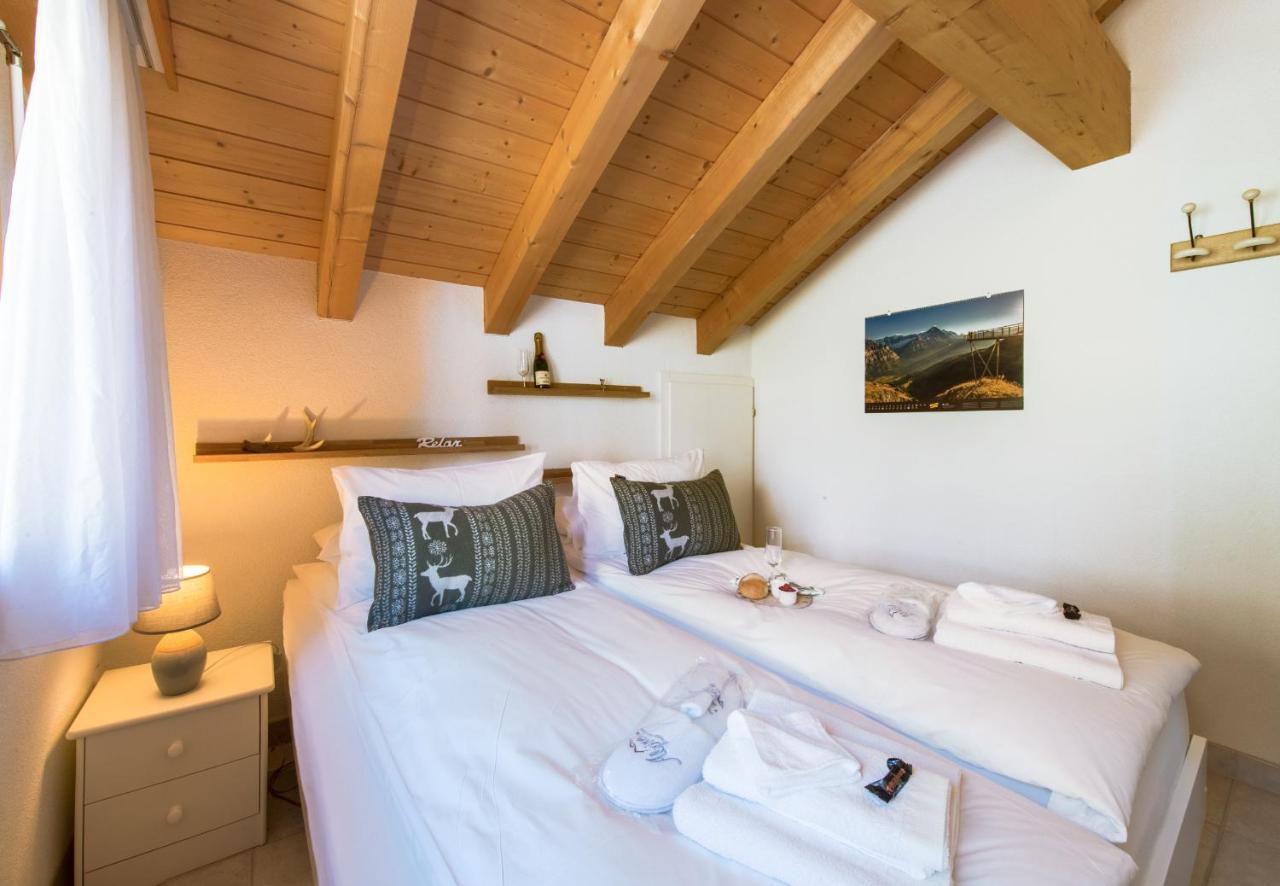 Chalet Rose Penthouse Wengen Bagian luar foto