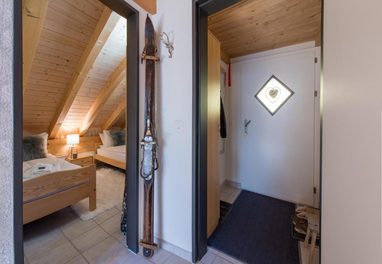 Chalet Rose Penthouse Wengen Bagian luar foto