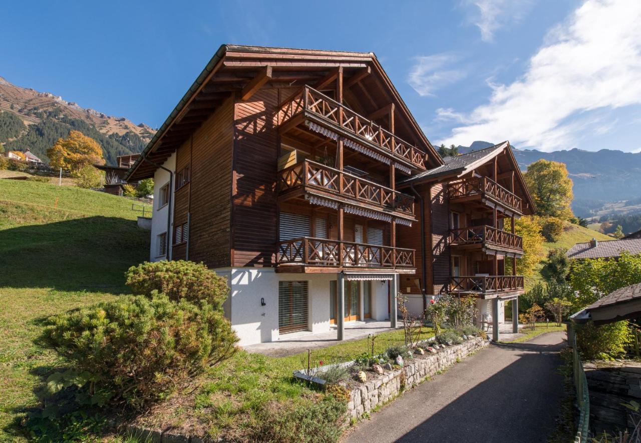 Chalet Rose Penthouse Wengen Bagian luar foto