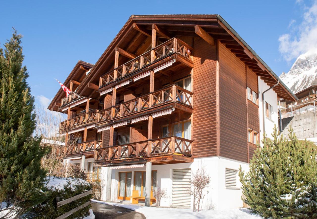 Chalet Rose Penthouse Wengen Bagian luar foto